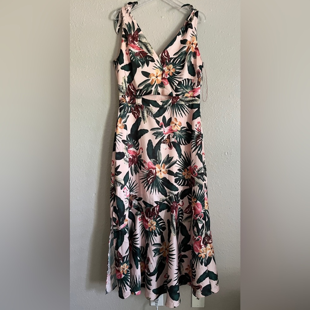 Sam Edelman tropical flamingo dress